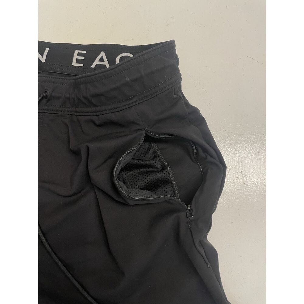 American Eagle Active Flex Jogger Sweat Pants Tapered Pockets Mens Large Black - Picture 7 of 13